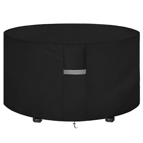 Dokon Gartenmöbel Abdeckung Wasserdicht Winddicht UV Beständiges Gartentisch Abdeckplane mit Belüftungsöffnungen Robustes Oxford-Gewebe Schutzhülle für Möbelsets Sitzgruppe Rund (Ø190x80cm) Schwarz Dokon Gartenmöbel Abdeckung Wasserdicht Winddicht UV Beständiges Gartentisch Abdeckplane mit Belüftungsöffnungen Robustes Oxford-Gewebe Schutzhülle für Möbelsets Sitzgruppe Rund (Ø190x80cm) Schwarz