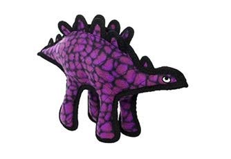 Tuffy's (タフィーズ) ダイナソーシリーズ 頑丈な犬用 おもちゃ 恐竜 (ジュニア (10 x 23 x 36cm), ステゴザウルス (パープル))