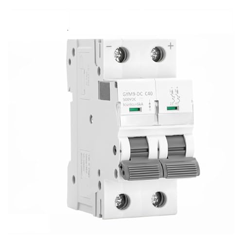 Mini disjoncteur DC MCB 6KA évite les surcharges 2P 500V pour la protection des lignes solaires