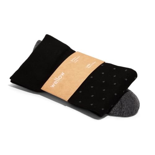 Image of Wellow Knee High Compression Socks for Men & Women - Made with Viscose from Bamboo, Swelling & Pregnancy Support