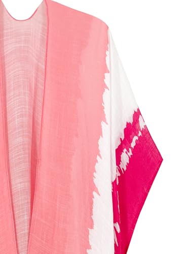Image of Breezy Lane Women's Kimono Cardigan Summer Swimsuit Coverups Beach Cover Up with Floral Print for Vacation