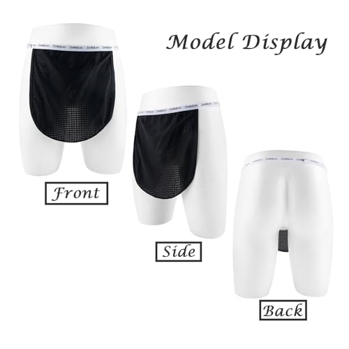 JINSHI Men's Sexy Novelty Thongs Adjustable Waistband Open Back Underwear Mesh Breathable Backless Jock Strap2