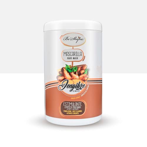 Mascarilla de Jengibre Be´Shyne® 1L ayuda en el crecimiento de la fibra capilar.