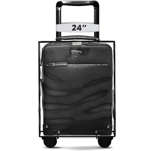 Image of STRAPVILLA Suitcase Cover - Trolley Cover for Suitcase | Durable Cover for Hard Trolly Bags | Protective Trolley Bag Cover & Luggage Bag Cover - Transparent Waterproof PVC Cover - 24 Inch