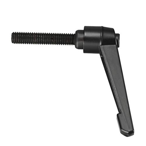 Image of uxcell M10 x 50mm Handle Adjustable Clamping Lever Thread Push Button Ratchet Male Threaded Stud Knobs Locking Rotating Screw Handles Quick Release Bolt Black 3pcs
