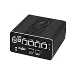 CWWK N150 Mini PC Firewall Appliance (Upgraded N100), 2 Port 10GbE SFP+ Mini Computer with 4 x 2.5GbE LAN, S3 OPNsense Micro PC, DDR5 8GB RAM 128GB NVMe SSD, USB-C, TF, SIM