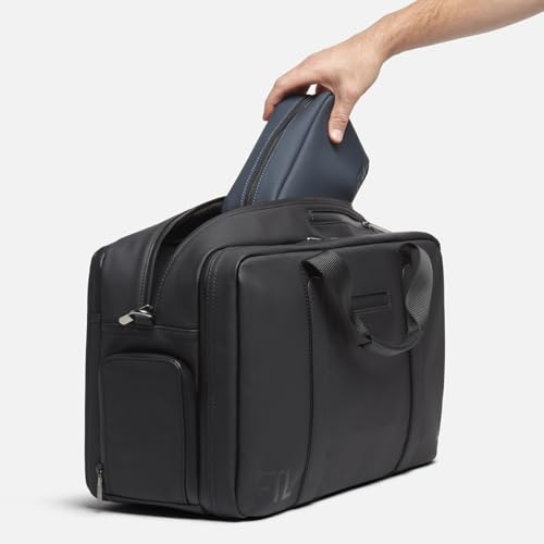 The FTL Pro Mens Travel Bag - 30L Premium Work to Gym Weekender Duffel with Garment Bag, Shoe Space & 18" Laptop Sleeve - Organized Athletic Business Carry On Hybrid, Fits Under Airplane Seat - Black2