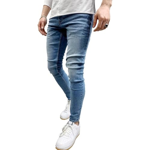 Men's Ripped Jeans Slim Fit Stretch Jeans Skinny Fit Pants Long Trousers Fashion Clothing for Men3