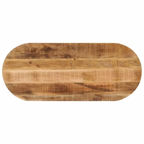 Plateau de table ovale manguier massif pour remplacer un plateau abîmé