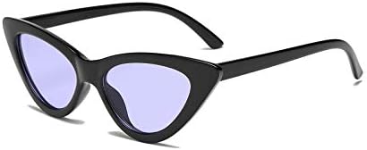 YOSHYA Retro Vintage Narrow Cat Eye Sunglasses for Women Clout Goggles Plastic Frame