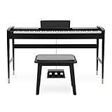 REALISTIC PLAYING EXPERIENCE: 88 weighted keys mimic the feel of a traditional acoustic piano. Natural resistance helps build finger strength and facilitates a seamless transition between acoustic and electric pianos. VERSALITE SOUNDS OPTIONS: 40 dis...