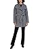 Tahari Women's Peacoat Wool Blend Lapel Collar Trench Coat, Ash, Medium
