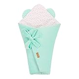 SERIMANEA Säuglings-Velours-Babyhörnchen Superweiche Wickeldecke Warmer Schlafsack Für Neugeborenei Mittlere Größe Ca. 70 cm X 70 cm I 100% Baumwolle