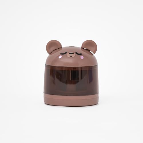 Mr. Wonderful Sacapuntas Eléctrico Lazy Osito – Sacapuntas con Depósito – Papelería Original