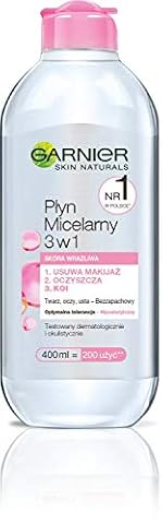 Garnier Skin Naturals Płyn Micelarny 3w1 dla skóry wrażliwej 400 ml