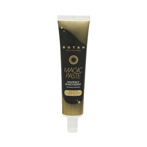 BOTAN Cosmetics - Dentifricio sbiancante al carbone attivo biologico, 99,39%