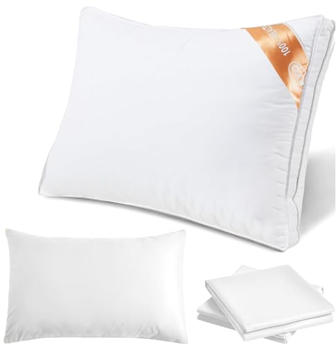 AYO 枕 カバー2枚贈 まくら ホテル仕様 高反発枕 快眠 丸洗い可能 立体構造 母の日/父の日/誕生日のプレゼント (63*43*20CM ホワイト)
