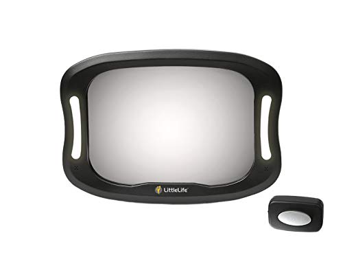 Miroir de voiture lumineux LittleLife bébé pour siège auto orienté vers l'arrière