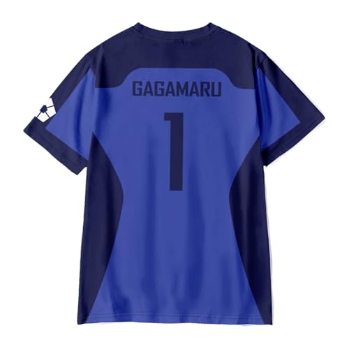 Blue Lock Shirts Merch SAE Itoshi Hyouma Chigiri Soccer Jersey Blue Anime Short Sleeved T-Shirt3