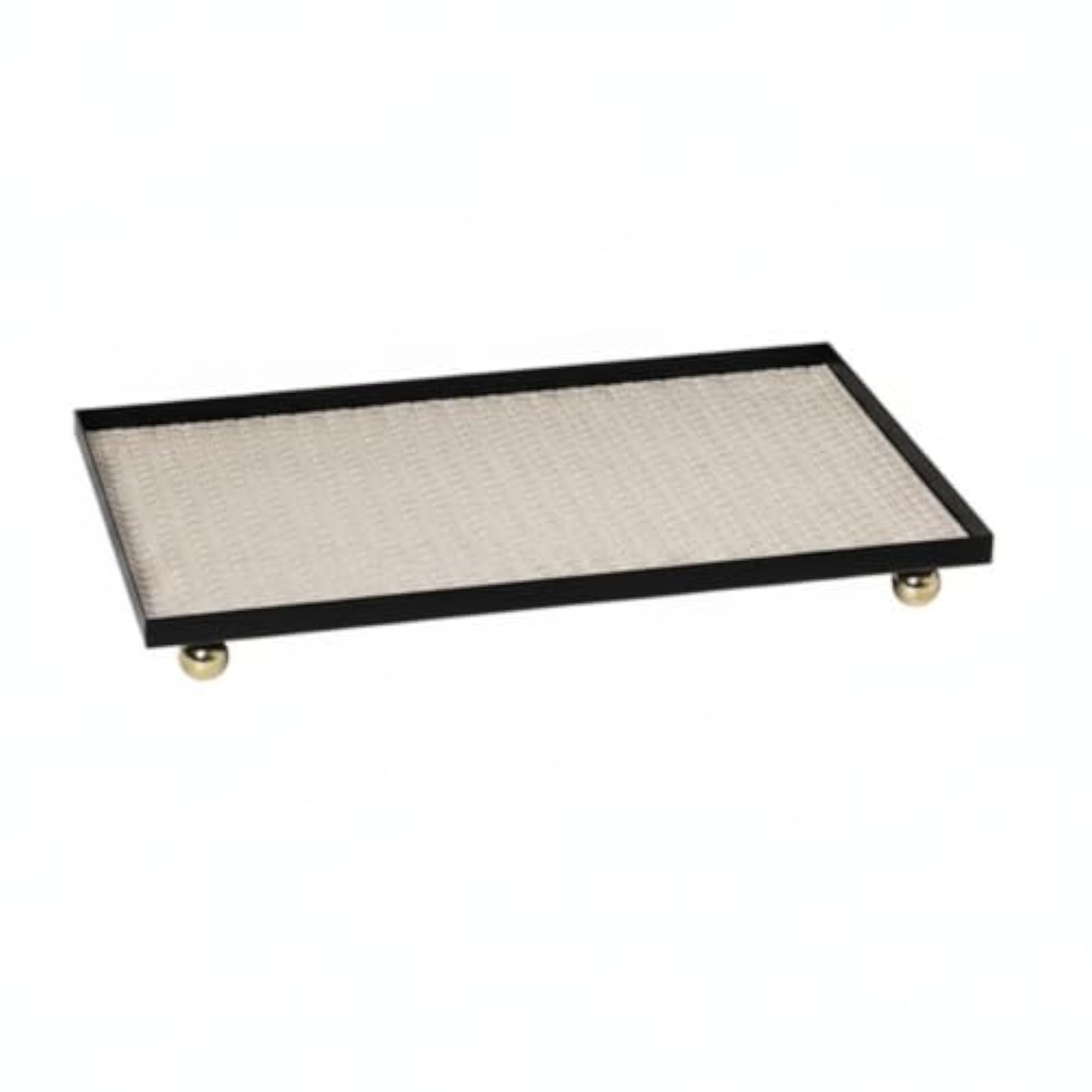 Rectangular Faux Leather Tray, Slim-Frame Decorative Home Decor