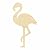 Flamingo Wood Cutout, Available in Multiple Sizes and Thicknesses (Medium 4.5" x 8" (Sold Individually), 1/8" Baltic Birch Plywood)