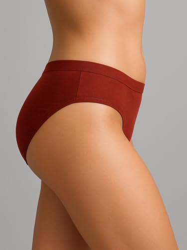 Image of Women's Soft Cotton Mid-Rise Bikini Briefs | Pack of 2 | Seamless Feel | Stretchable & Breathable Everyday Underwear | Comfortable Fit