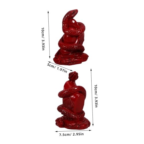 Figurine de serpent en résine compacte et résistante aux UV - 6