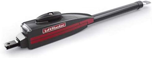 Close-up of a single Liftmaster gate opener arm.
