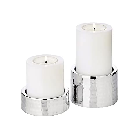 EDZARD Bougeoirs Luca en Acier Inoxydable Cover