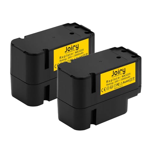 2X Joiry 28V 3000mAh Li-Ion Batería para Landroid L1500i WG798E, M 500B WG755E, M WG794E, M WG794E, M WG794EDC Robot cortacésped