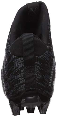 New Balance Burn X2 Tênis masculino de lacrosse de corte médio, Preto, 4 Wide
