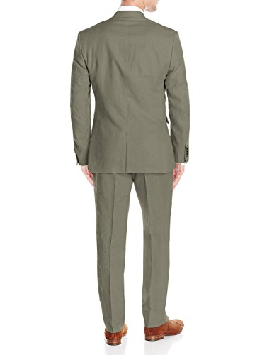 DTI GV Executive Men's Modern Fit Linen Suit 2 Button Summer Blazer with Pants2