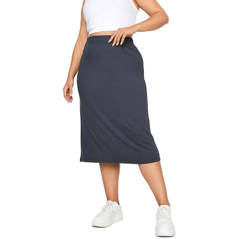 Yours Curve Charcoal Midi Tube Skirt Cover