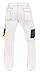 Morrab Men's Tactical Cargo Pants – Cordura Reinforced Work Trousers with Knee Pads, Holster Pockets and Safety Trousers White W40-L32