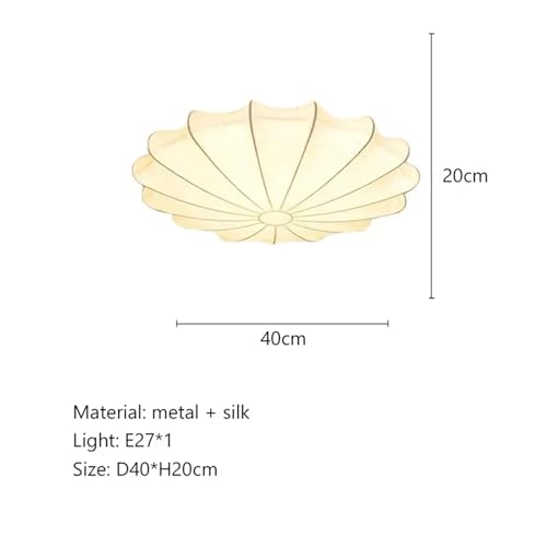 Luminaire d'intérieur moderne en soie E27 pour grand salon - 6