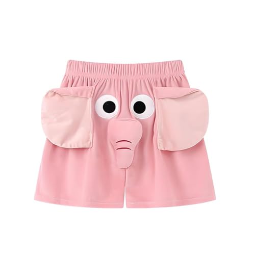 Elephant Pajama Short,Funny Elephant Trousers,Unisex Screaming Couple Flying Elephant Shorts,Casual Pajama Pants