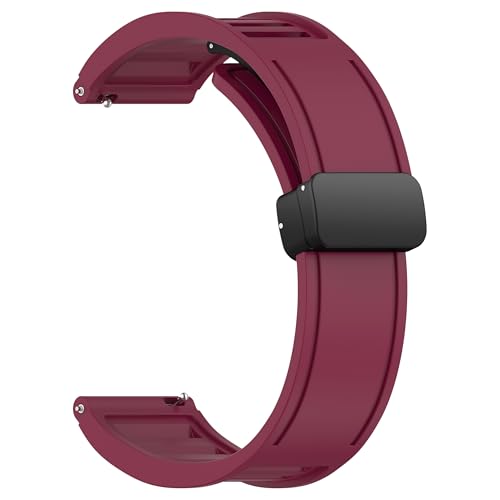 Image of ACM Watch Strap 22mm for Universal 22mm Size Replacement Strap Smartwatch | Silicone Belt Magnetic Clasp Band
