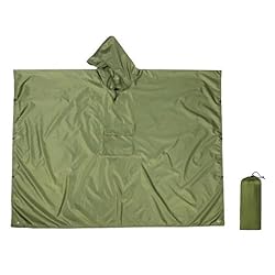 BDSHUNBF Poncho de Lluvia Impermeable Poncho Imper...: 【MULTIFUNCIONAL 3 EN 1】: Además de ser la función principal Poncho de Lluvia Impermeable, también se puede usar como una manta de picnic temporal o un toldo, resistente a los arañazos y resistente al calor, reutilizable, Hay 4 agujeros en la esquina ...