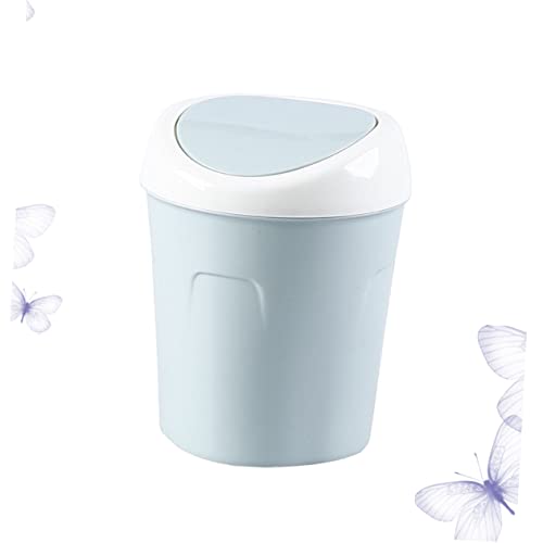 Mini caneca de basura para escritorio PRETYZOOM plástico resistente miniatura 7
