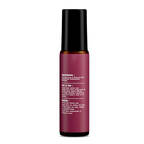 Image of Aura Whispering Lily Roll-On | Long-Lasting Natural Attar Perfume Oil | Alcohol-Free, Skin-Friendly & Chemical-Free Floral Fragrance for Men & Women, 8ml