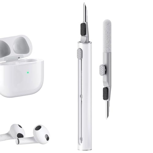 Kit Di Pulizia Per AirPods Pro 1/2/3 E Auricolari – Penna 3 In 1 Con Spazzola, Punta Metallo E 48 Paste, Completo