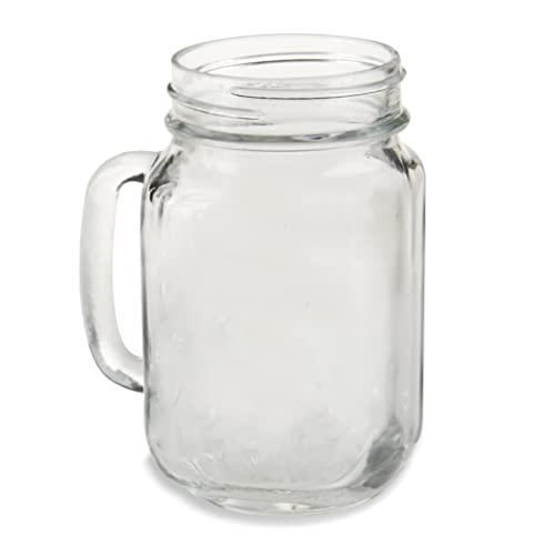 Kate Aspen 16 Oz. Mason Mug (Set Of 6)| Kitchen Drinking Glass Or Diy Party Favor, Clear, One Size (30036Na-Inner) #TOP3