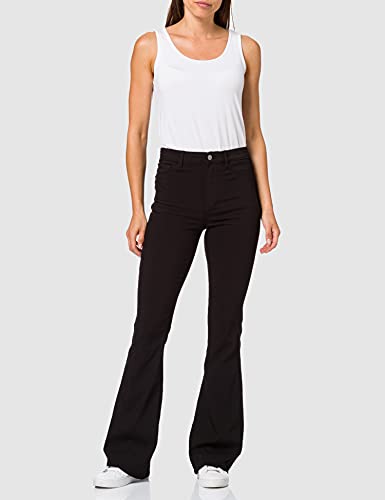 PIECES dames Flanellen broek Pchighskin Flared Pant Blc Noos Bc - Afbeelding 3