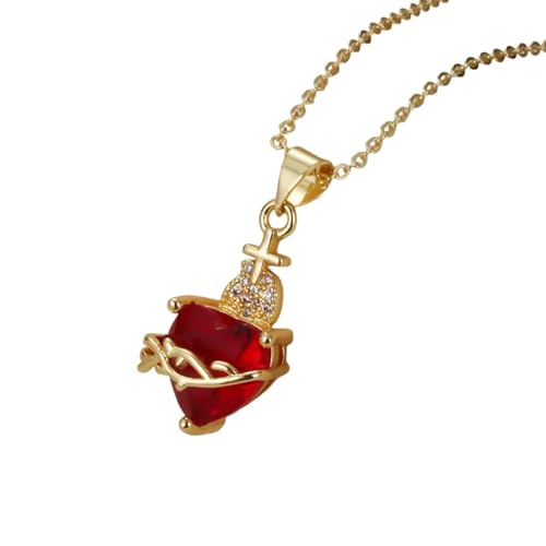 Collier Cœur du Christ effrayé pour femme, portez votre foi avec élégance lors de la messe