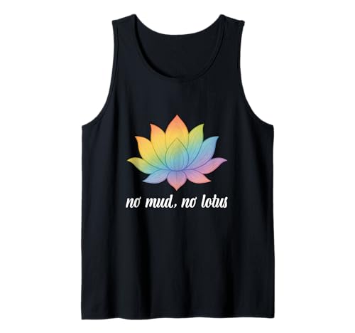 Yoga Meditación Filosofía Zen Sin Barro No Lotus Colorido Camiseta sin Mangas