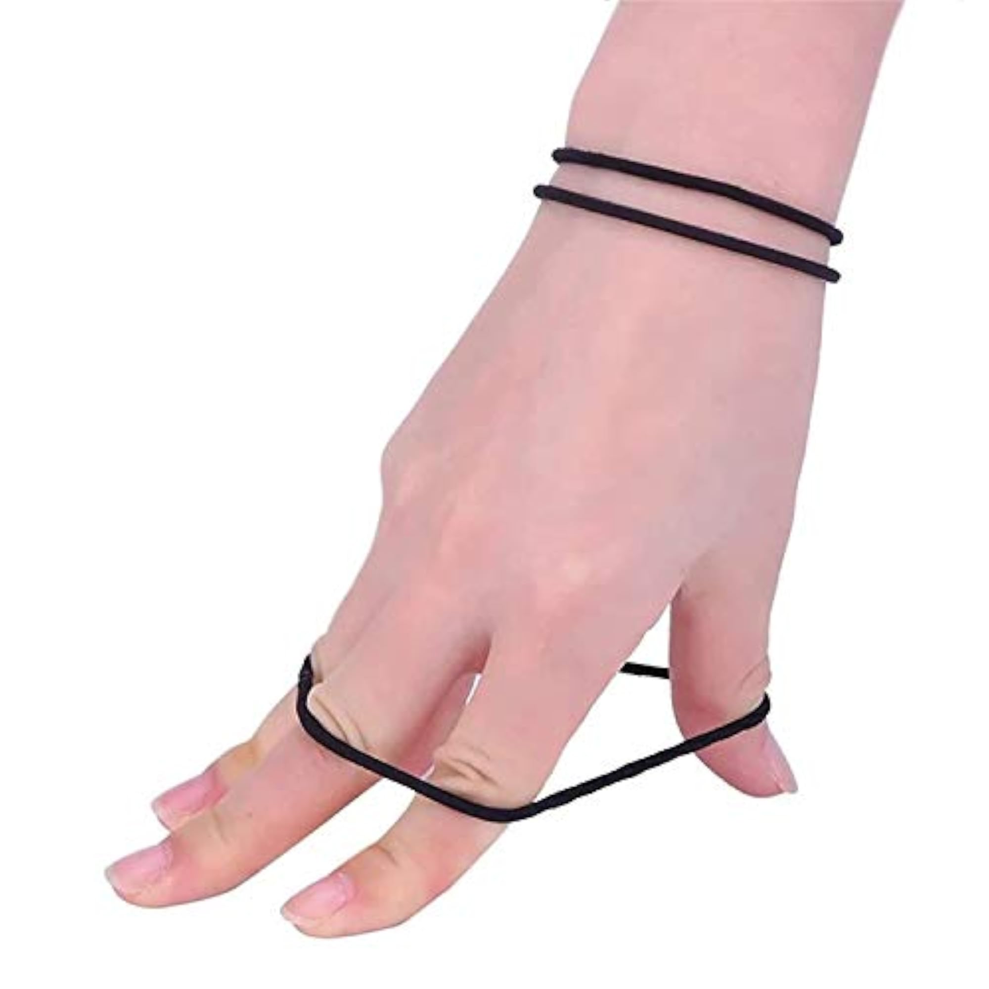 Black Rubber Bands for Women & Girls, Moti Style