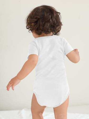 BesserBay Baby Happy Fathers Day Onesie Short Sleeves First Father's Day Outfit 0-12 Months4