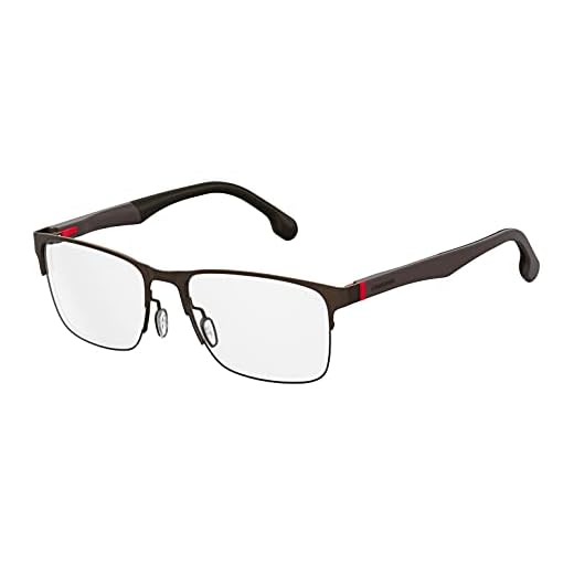 Carrera Armações retangulares masculinas 8830/V para óculos de grau, Marrom, 56mm, 19mm