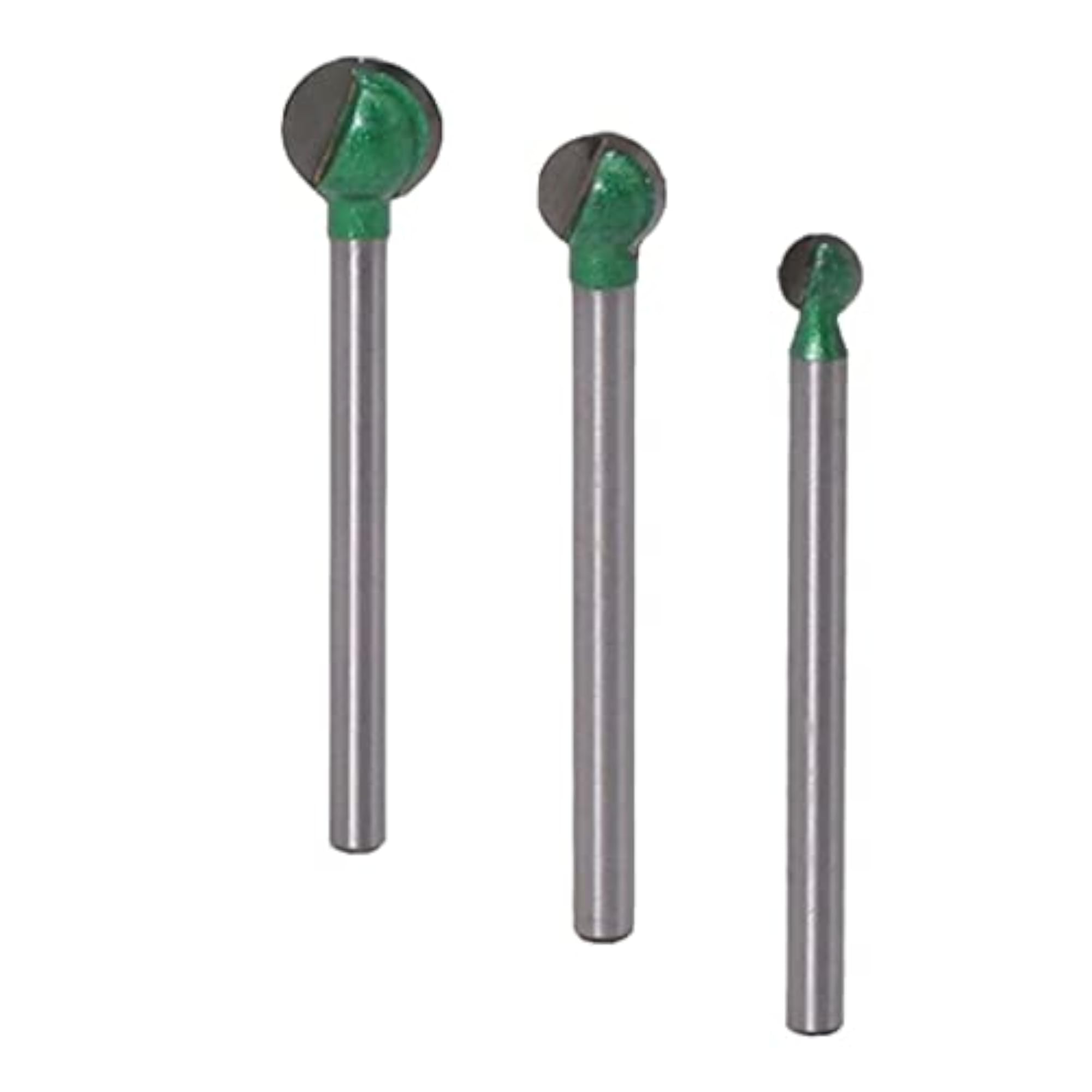 3mm Shank Woodworking Ball Cutter Router Bit for Root Carving