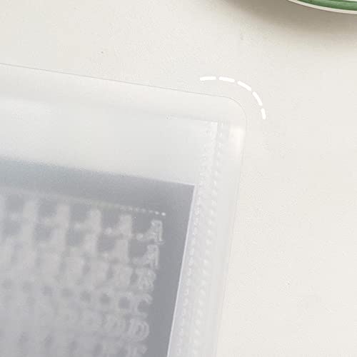 menolana Porta-livros de Armazenamento de Adesivos Portátil para álbum de fotografía, 26,4x14,1cm